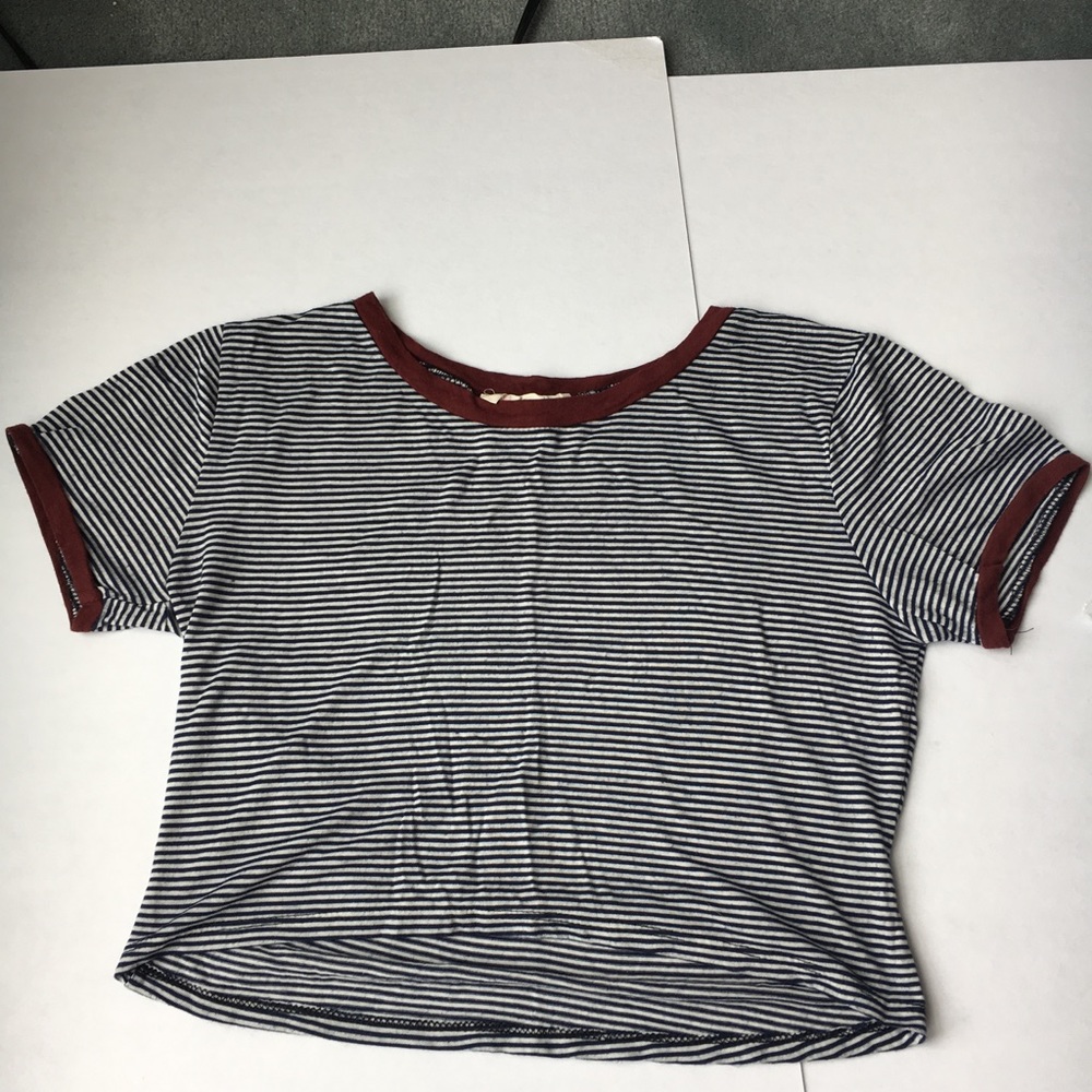 Striped crop top